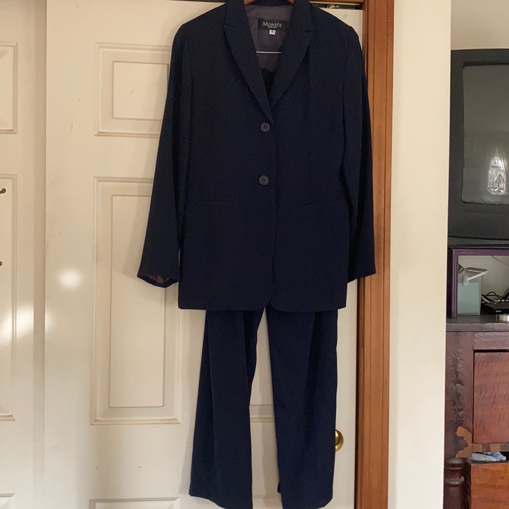 Pinstripe Pantsuit